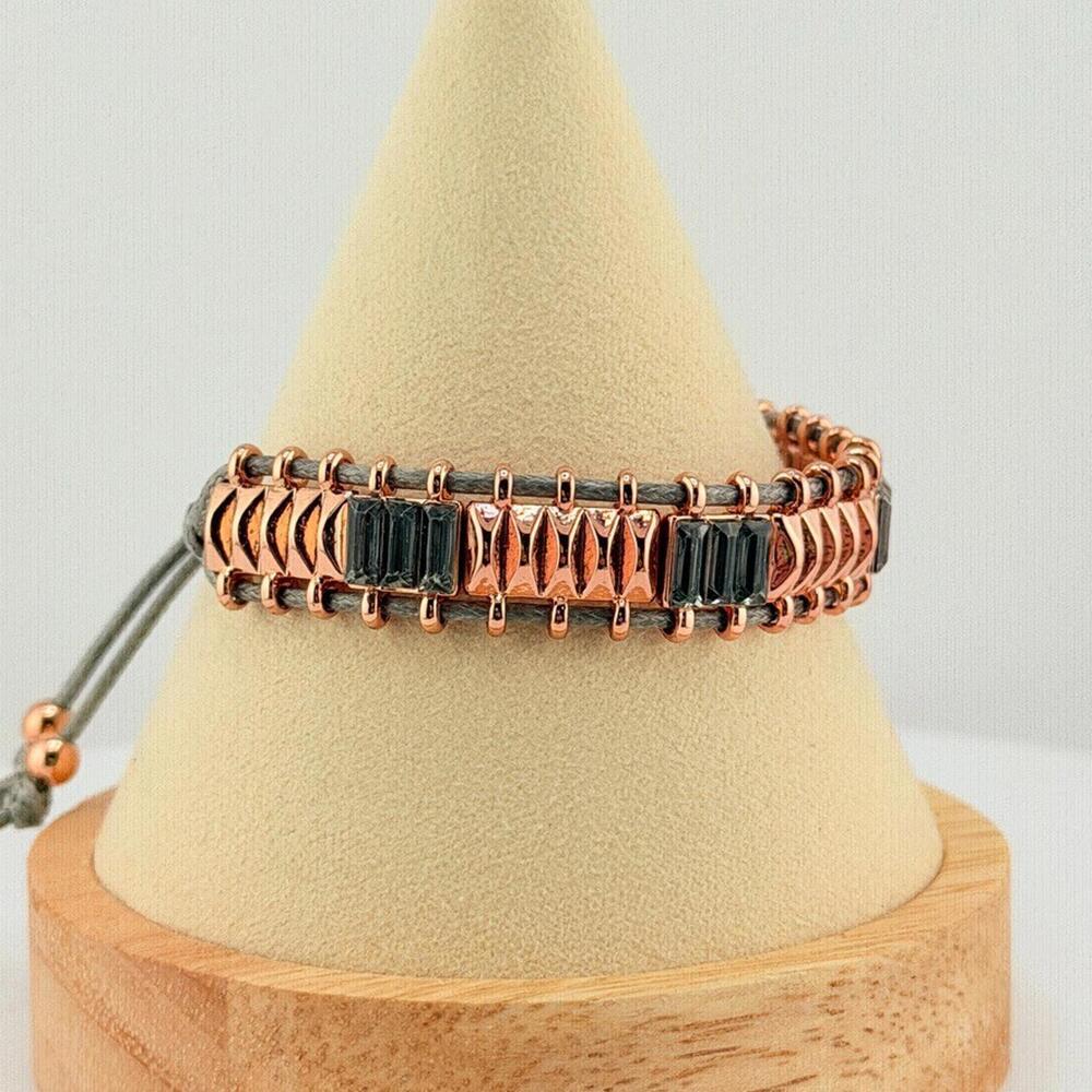 Bomb Party Adjustable Chord Bracelet - Reversible - Rose Gold (6)